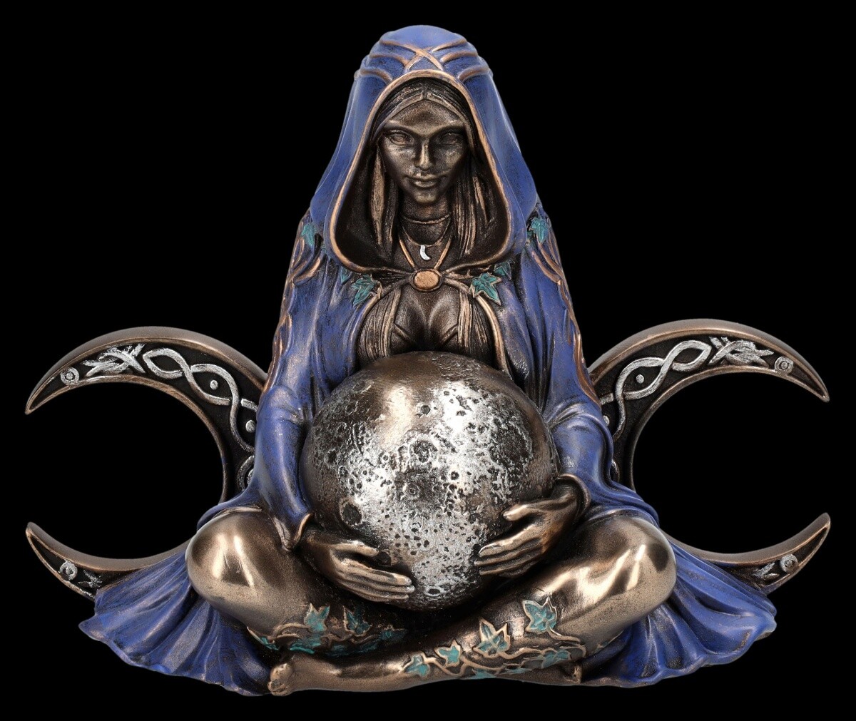 Triple Moon Goddess Figure Mini - Fantasy Mythology Decorative Figure