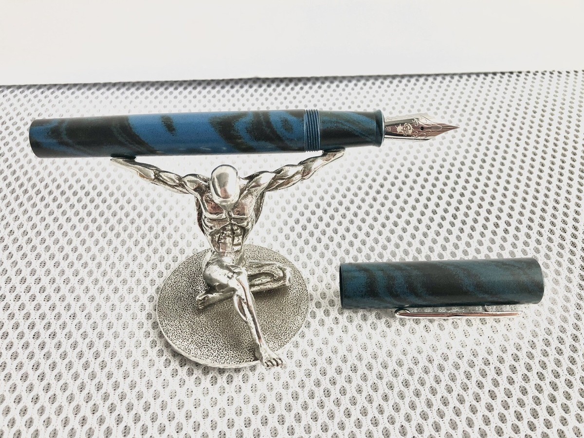 NEW Goulet Pens Conklin Classic Ebonite Rainfall Fountain Pen