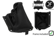 SCHWARZ NAHT LEDER HANDBUCH HI LOW SCHALTSACK + RAHMEN F?R KIA SPORTAGE 95-03