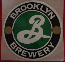 BROOKLYN BREWERY promo CIRCLE LOGO STICKER decal craft beer brewing 4.5"