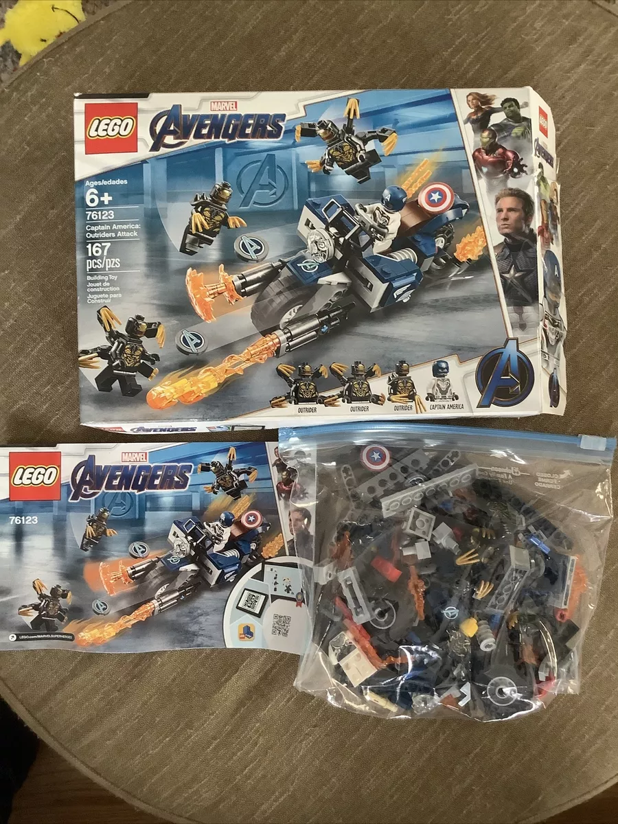 LEGO Marvel Avengers Captain America Outriders Attack 76123 Used complete