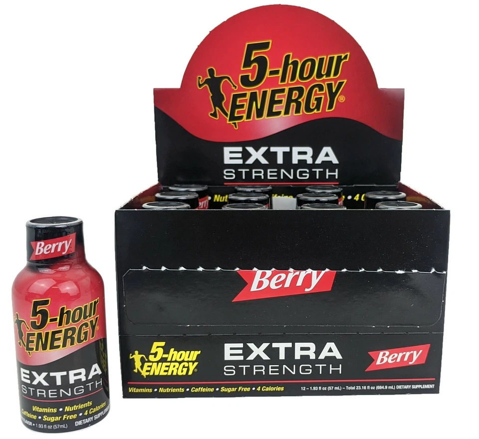 Bebida Energy Shots de 5 horas, fuerza regular y extra, elige tu sabor, 1,93 oz Foto 2 de 4