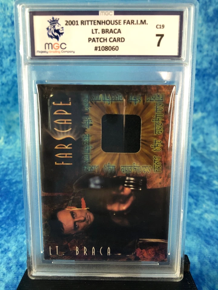 Farscape Season 4 LT Barca Costume Patch Card MGC 7 Graded Card Slab 108060 - Image 3 of 4