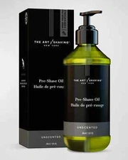 The Art of Shaving Pre Shave Beard Oil - Unscented Shaving Oil for Men 8oz NIB