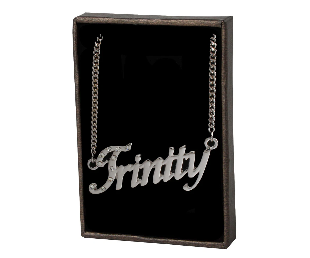 Trinity name necklace sale