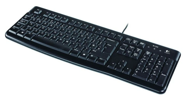 TASTIERA USB LOGITECH K120 ITALIAN 920-00002492 COLORE NERO QWERTY ITALIANA - Immagine 3 di 4