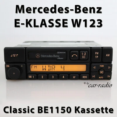 Original Mercedes W123 Radio Classic BE1150 Becker Kassettenradio 1-DIN E-Klasse - Bild 1 von 4
