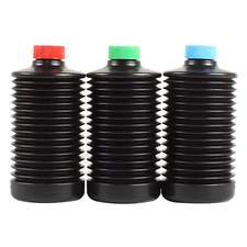 eTone 3PCS 1L Collapsible Storage Bottles For Darkroom Chemical Film Developing