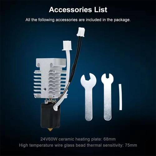 Hot End Hotend Extruder Nozzle Kits for Creality Ender 3 V3 SE 3D Printer Parts - Afbeelding 22 van 28