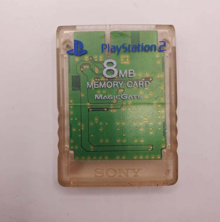 PS2 Memory Card 8MB Real Madrid Orange (New & Sealed) Playstation