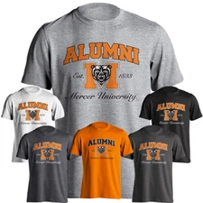 Mercer University Bears MU Alumni Classic Block M Bear Logo Short Sleeve T-Shirt