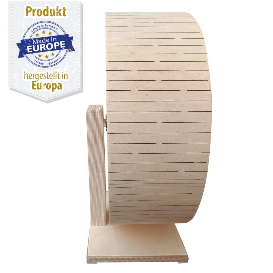 Nager Laufrad aus Holz mit Korkeinlage - kugelgelagert - 33 cm - Standmodell - Bild 2 von 4