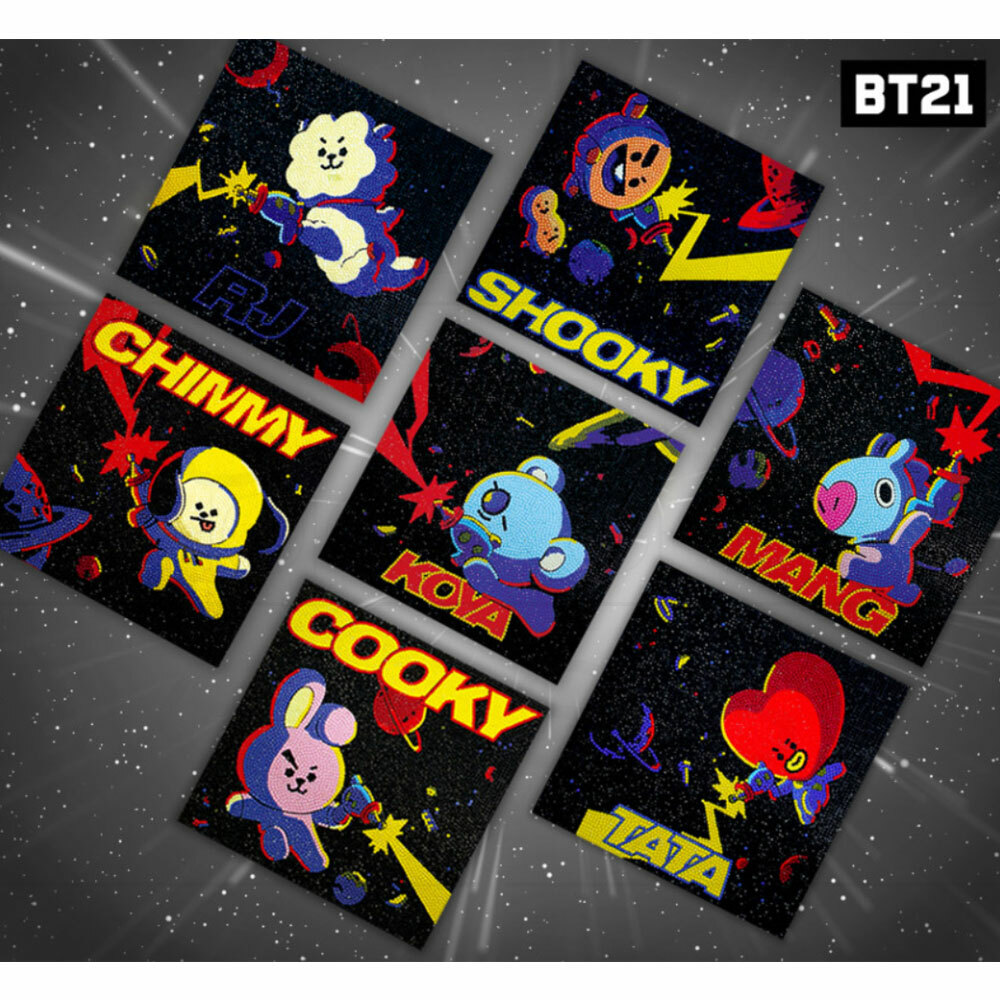 BTS BT21 Official Goods CUBIC DIY PAINTING 4TYPE Ver + Tracking