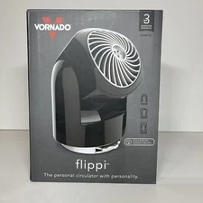 New Vornado Flippi V6 Personal Air Circulator Fan Black