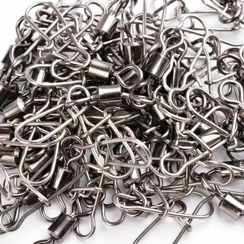 Fishing Rolling Connector Fishing Connector Swivels Interlock Pin Snap - Picture 6 of 15