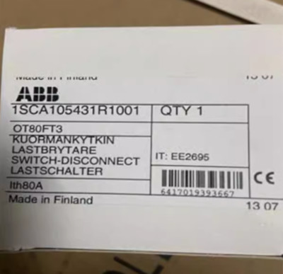 1pcs ABB authentic disconnector OT80FT3 3P80A panel installation