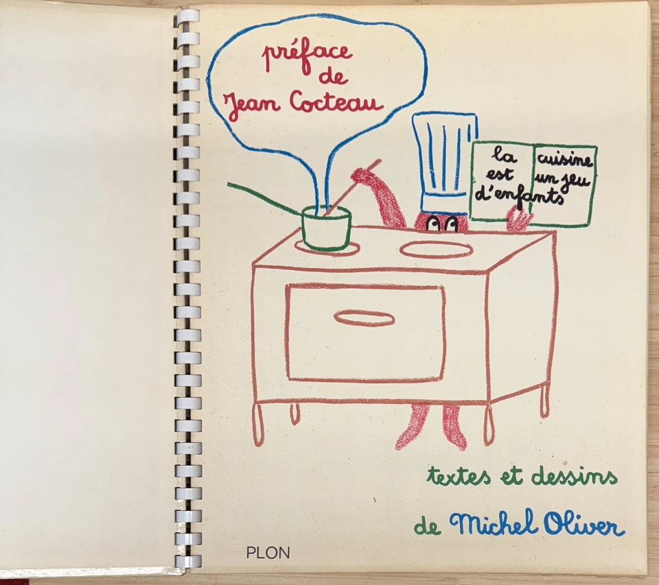 LA CUISINE EST UN JEU DENFANTS 1st Edition Michel Oliver 1963 Cookbook HC FRENCH - Image 2 of 4
