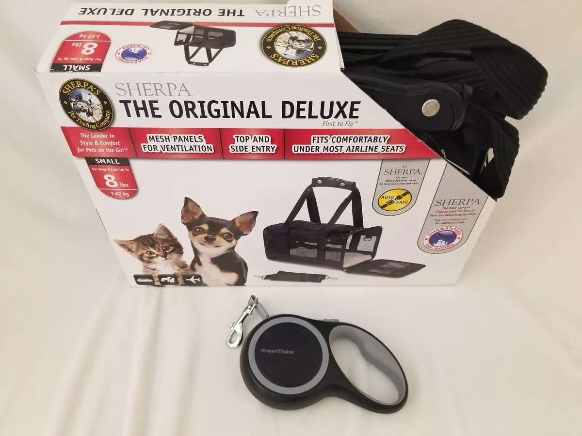 SHERPA Original Deluxe Pet Carrier SMALL Dog Cat Travel Bag New plus Leash