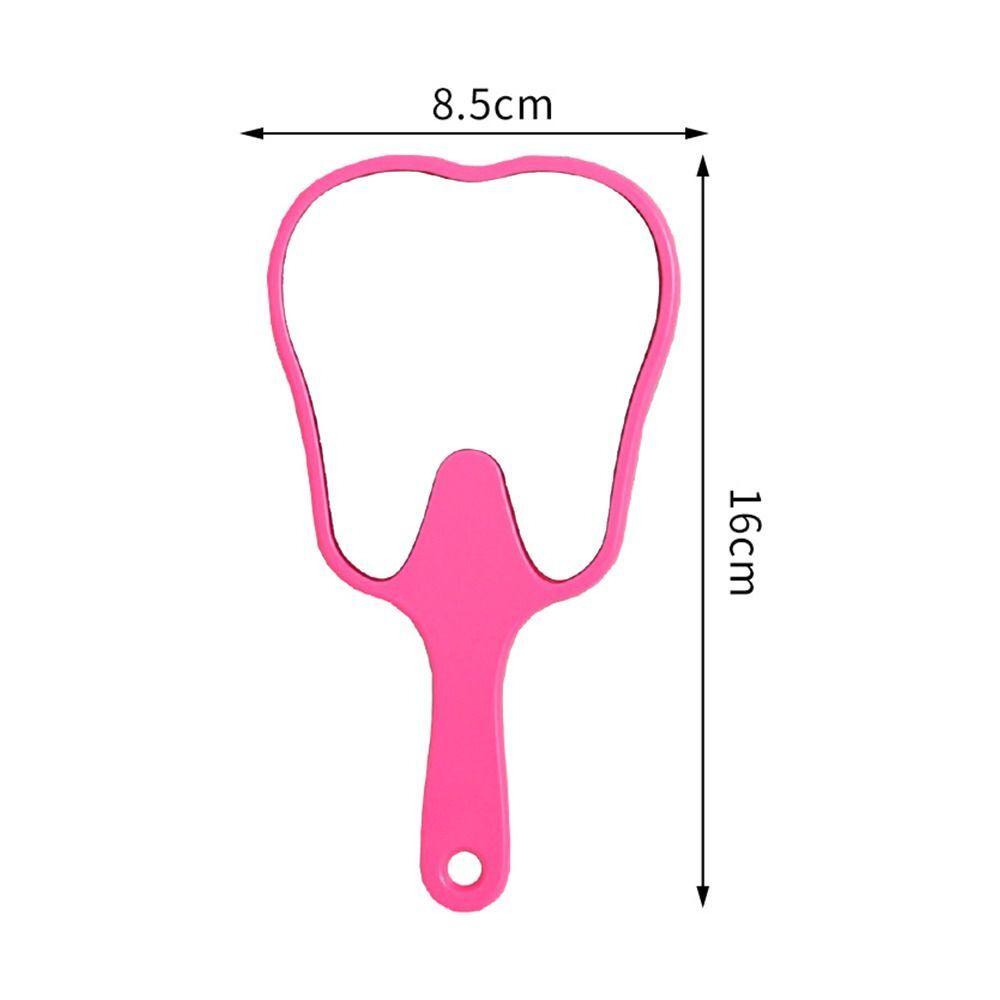 High Definition Makeup Mirror Tooth Shaped Dental Mirrors Handheld