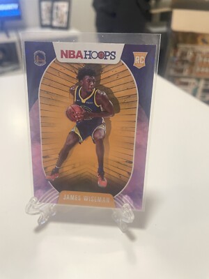 2020-21 Panini NBA Hoops Purple Explosion James Wiseman #205 Rookie RC