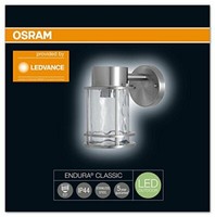 Osram Led AußEnleuchte Silber E27 Edelstahl & Glas - Endura Classic Post Down