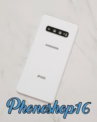 Original Samsung Galaxy CERAMiC S10+ G975F/DS DUOS Akkudeckel Backcover Weiß A