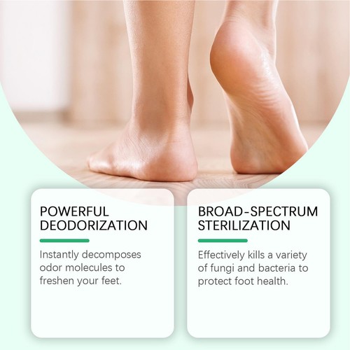 Foot Natural Foot Sanitizer & Shoe Deodorant Spray With Essential Oils- 100ml - Foto 6 di 12