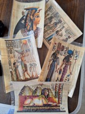 Lot of 100 Handmade Real Egyptian Papyrus Painting size 8" X 12" 20 X 30 cm 