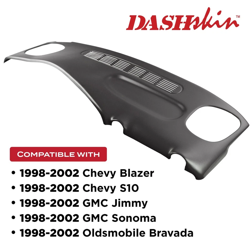 Dash Cover Cap Skin Overlay 98-04 Blazer Jimmy S10 in Graphite Charcoal Grey - Image 2 of 4