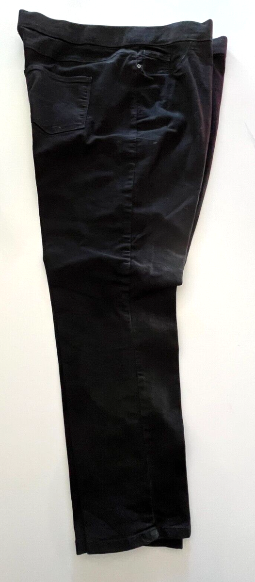 Plus Size 24 straight leg stretch Black Jeans by Avella