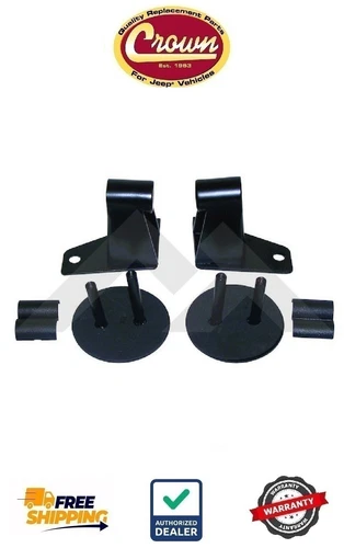 Crown RT30016 RT Off-Road Mirror Relocation Bracket for 07-18 Wrangler JK 2pkOpe