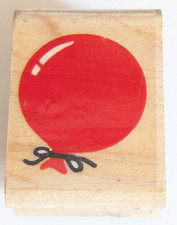 Wood/Rubber Stamp "Balloon" Party, Decorations