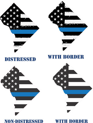 District of Columbia Shaped Decal
