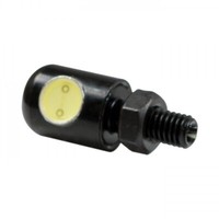 SMD- Kennzeichenbeleuchtung Schwarz Alu M6 H 30 X Ø 13 Mm E-GeprüFt Motorrad