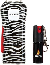 Stun Gun Pepper Spray Combo for Self Defense Police Strength 512 Z