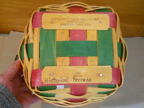 NWT 1999 Edition Small Easter Basket Combo, Liner, Protector, Historical Records - Picture 5 of 8