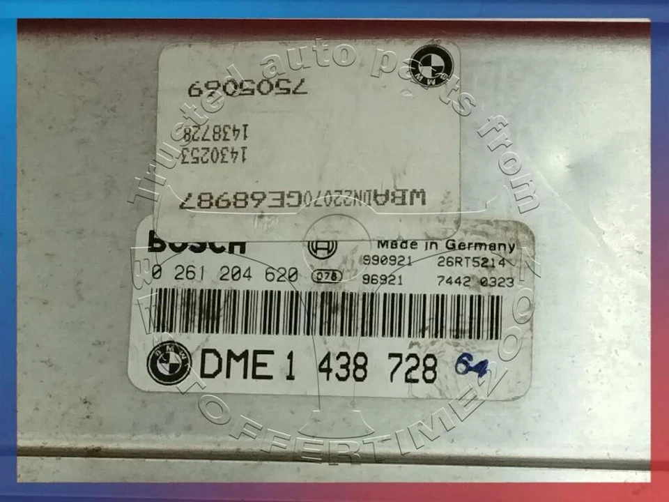 JUEGO DE LLAVES BMW SERIE 5 7 E39 E38 3.5I 4.0I M62 MOTOR ORDENADOR ECU DME MÓDULO EWS3 Foto 4 de 4