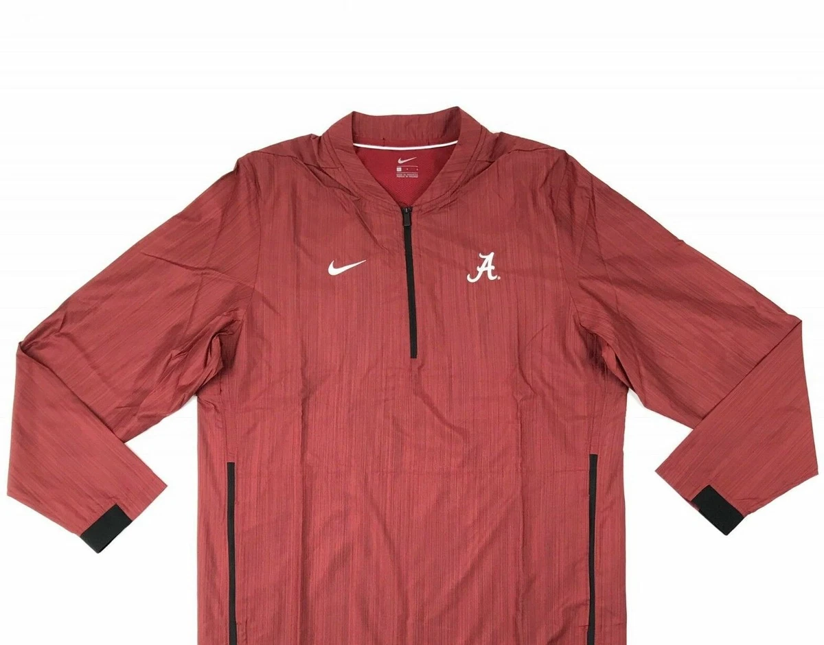 Nike Alabama Crimson Tide Lockdown Jacket Men s Large 1 4 Zip 908417 613
