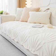 Sofa Cushion Plush Cover Non-Slip Couch Covers Towel Slipcovers for Living Room