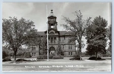 Elbow Lake Minnesota MN Court House Real Photo Postcard RPPC 1930-50