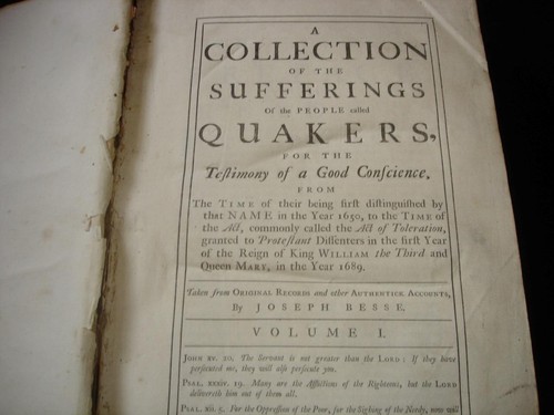 Sufferings Of The Quakers 1650-89 Joseph Besse Historia 2 Volúmenes 1753 Robert - Picture 6 of 21
