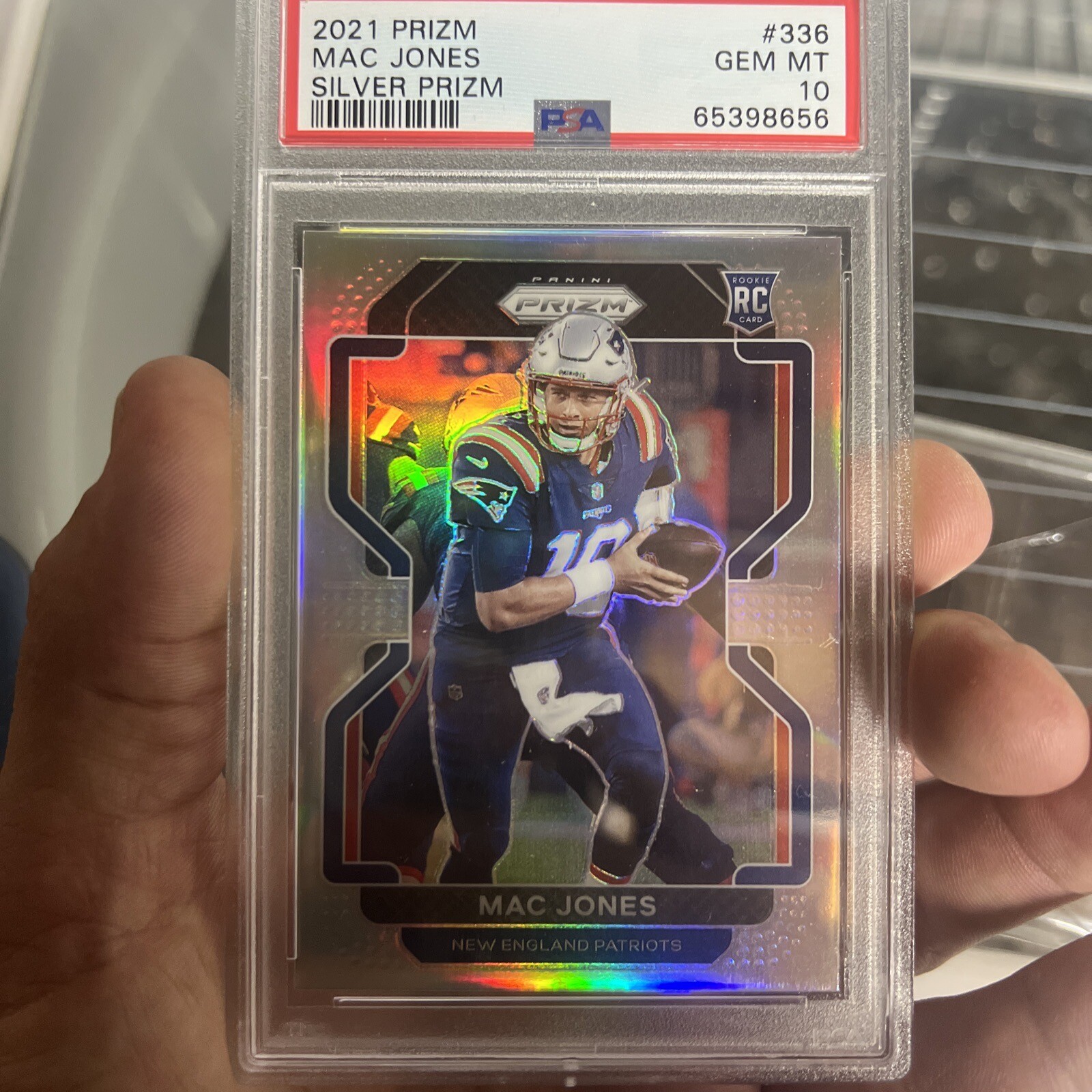Mac Jones Panini Prizm #336 Silver
