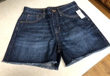 Old Navy NEW High Rise Denim Jean Shorts Adjustable Waist Girls 16