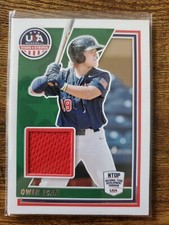 2022 Panini Stars & Stripes - RED Team USA worn Jersey  Relic OWEN EGAN.