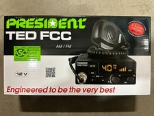 President Ted FCC 40 Channel AM/FM CB Radio S-meter Key Beep EMG 9/19 shortcut