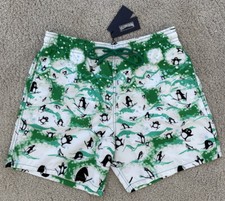 New Vilebrequin MOOREA Swim Trunks- PENGUIN - MULTICOLOR - EXTRA LARGE - MEN- XL