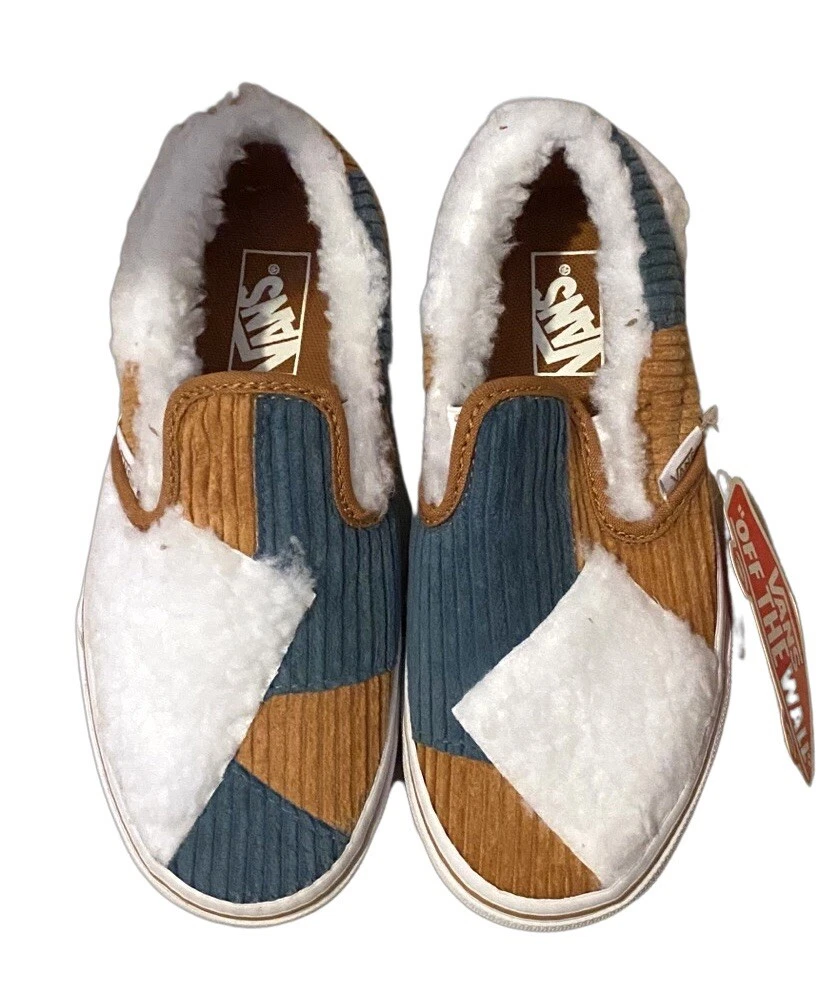 VANS SCARPE SLIP ON CLASSICHE Cozy Cord Multi 1 US 13 5 UK NUOVE!