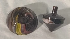ANDY DAVIS, Glass Art Spinning Top & Base, Encore Run  (?), #172C