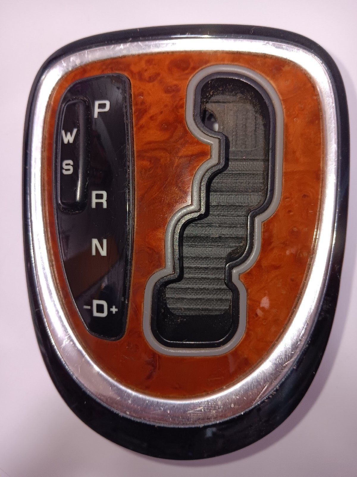 00-06 Mercedes W220 S430 S55 AMG Gear Shift Shifter Indicator Trim Bezel Wood