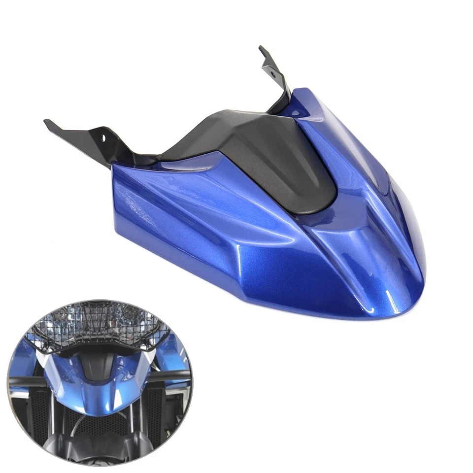 Extensión de carenado delantero pico guardabarros extensor azul para Triumph Tiger 800 2019 15 Foto 2 de 4